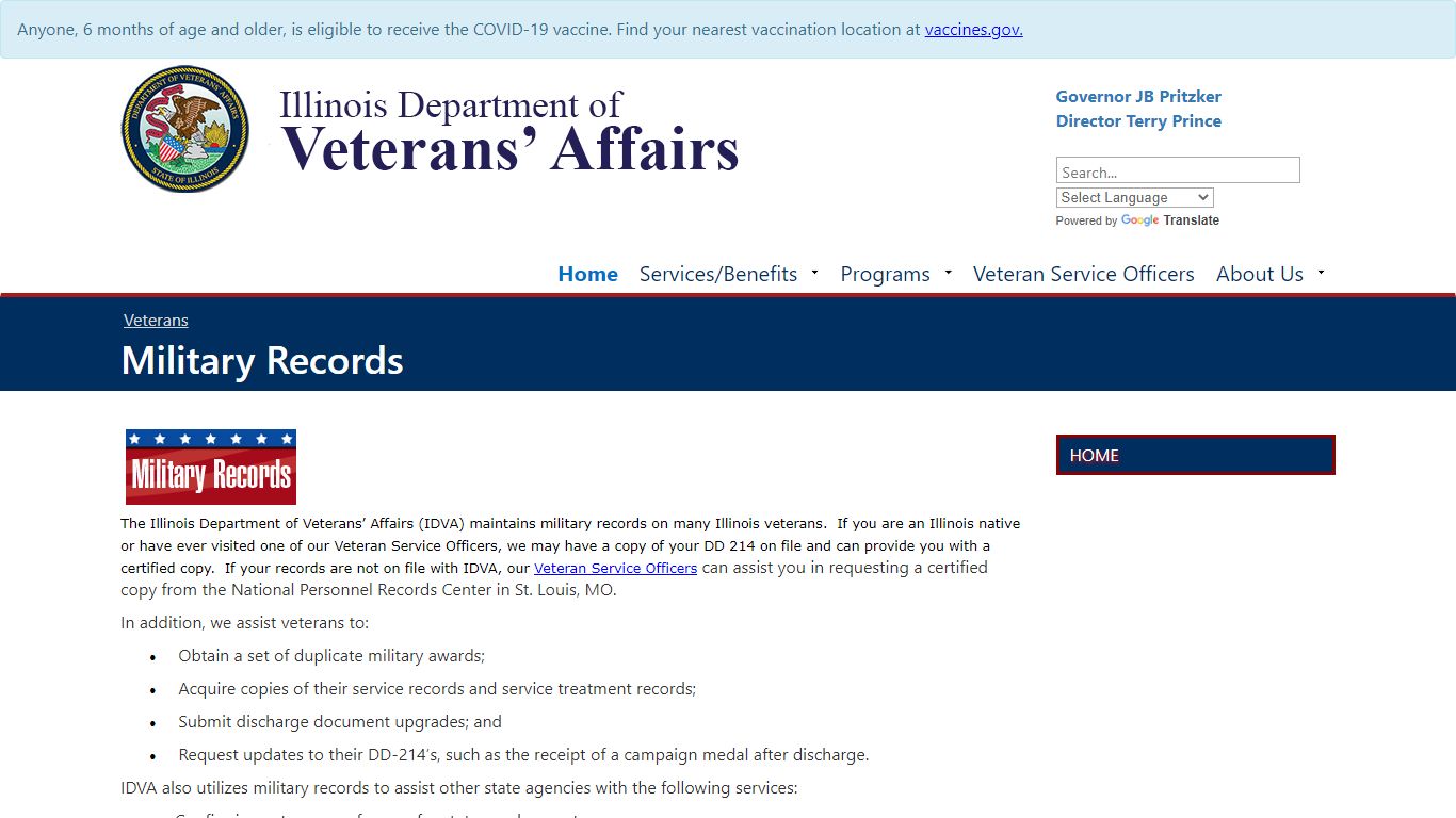 Military Records - Veterans - Illinois